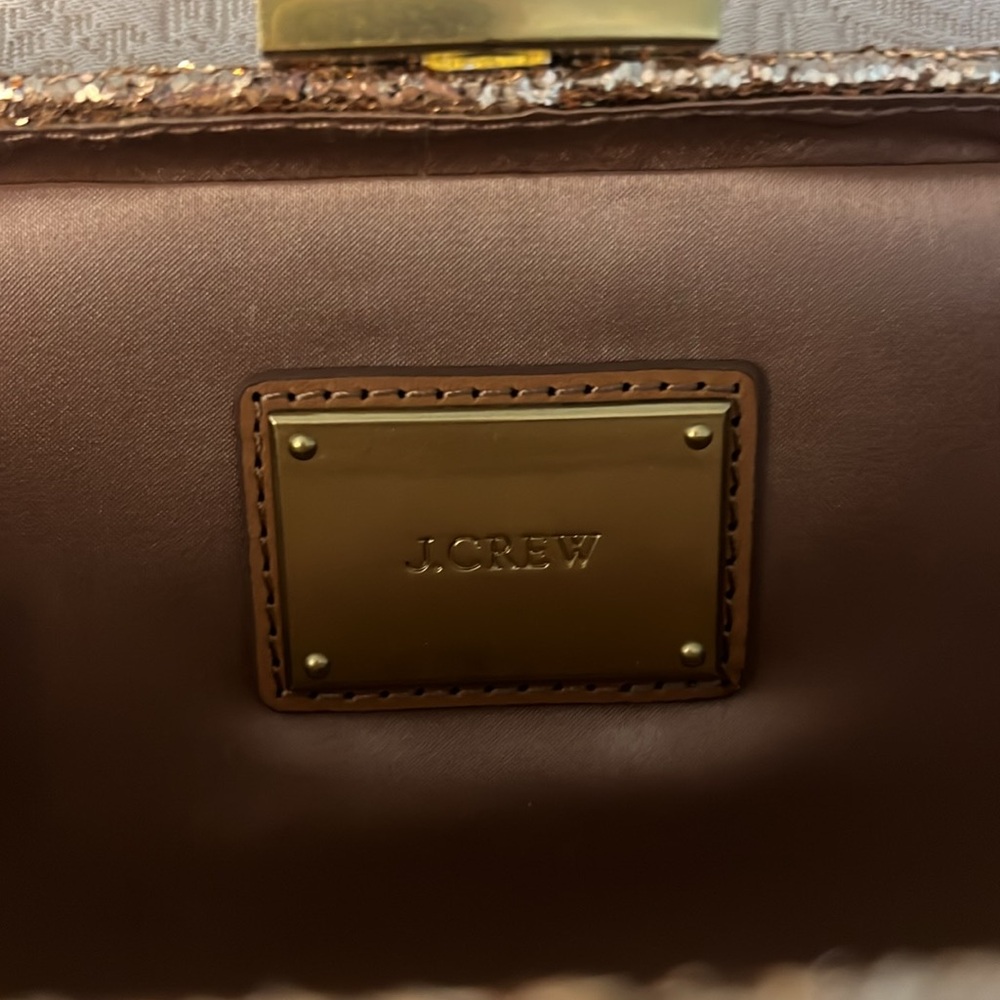 J. Crew Gold Glitter Clutch - Picture 3 of 8